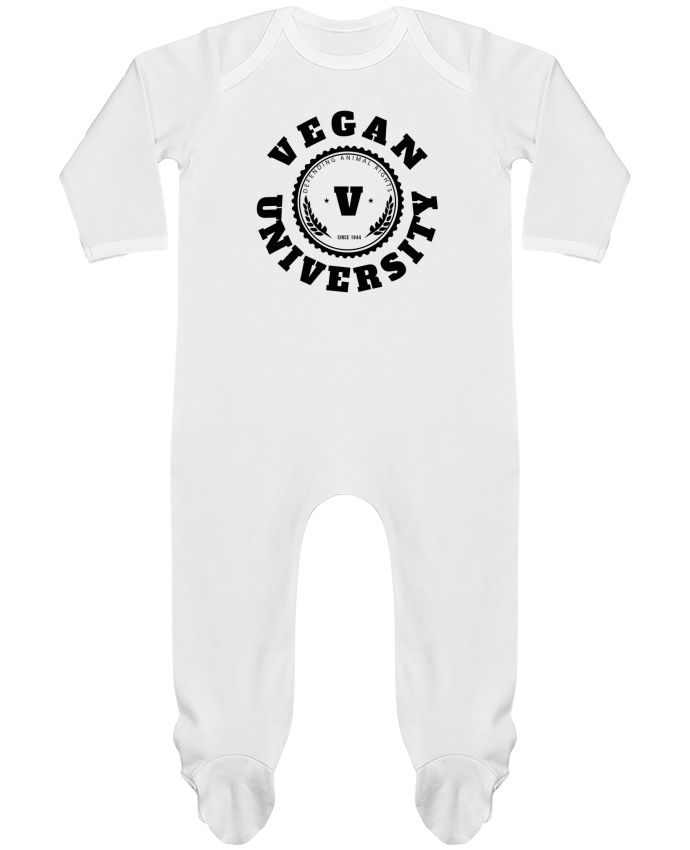 Body Pyjama Bébé Vegan University par Les Caprices de Filles