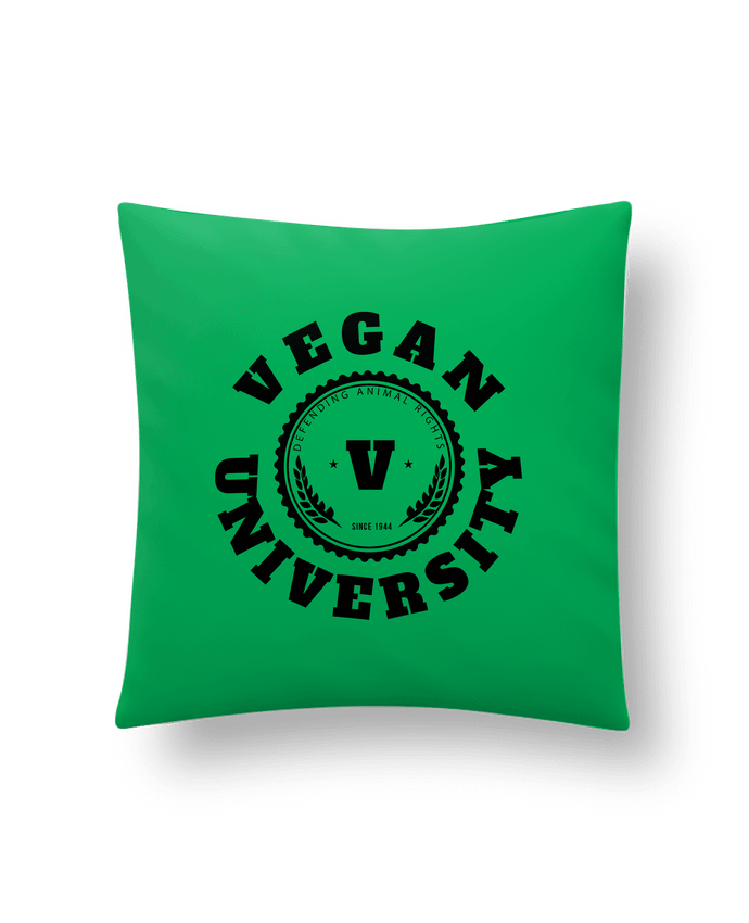 Cushion synthetic soft 45 x 45 cm Vegan University by Les Caprices de Filles