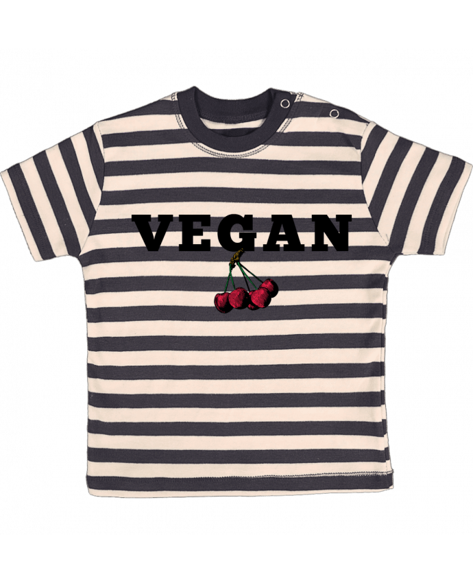 Tee-shirt bébé à rayures Vegan par Les Caprices de Filles
