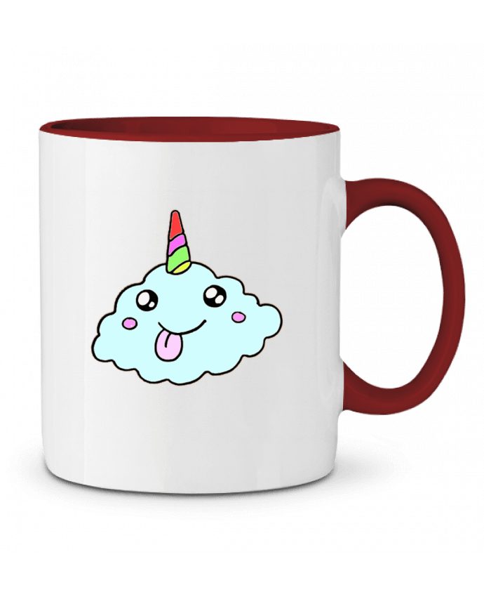 Mug bicolore Licorne nuage franatixx