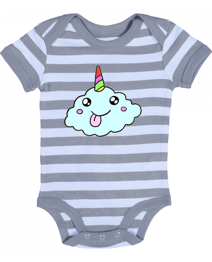 Baby Body striped Licorne nuage - franatixx