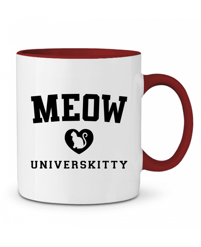 Two-tone Ceramic Mug Meow Universkitty Freeyourshirt.com