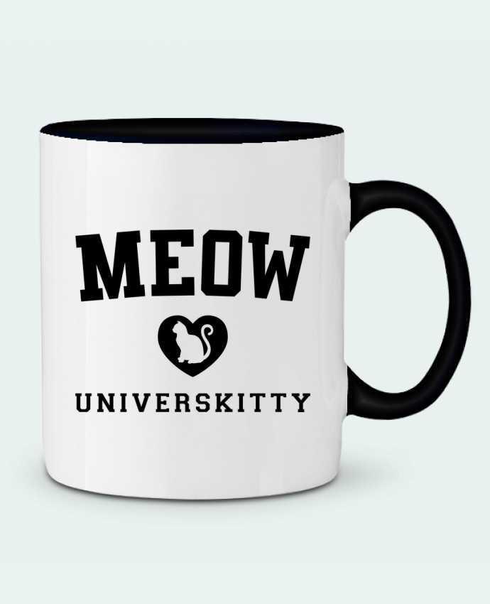 Mug bicolore Meow Universkitty Freeyourshirt.com