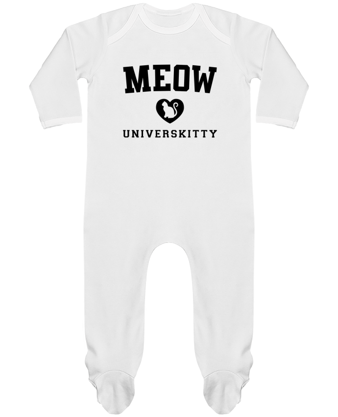 Baby Sleeper long sleeves Contrast Meow Universkitty by Freeyourshirt.com