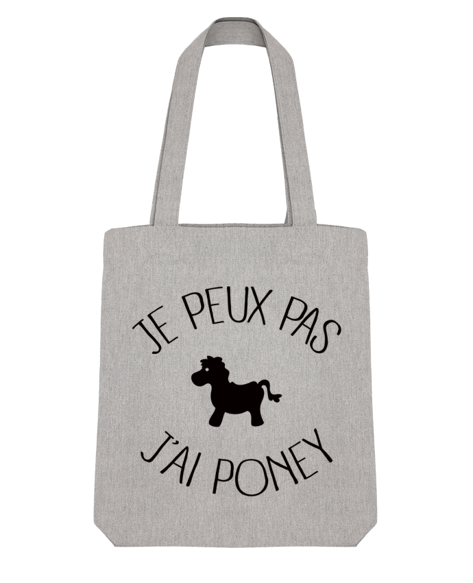 Tote Bag Stanley Stella Je peux pas j'ai poney par Freeyourshirt.com 
