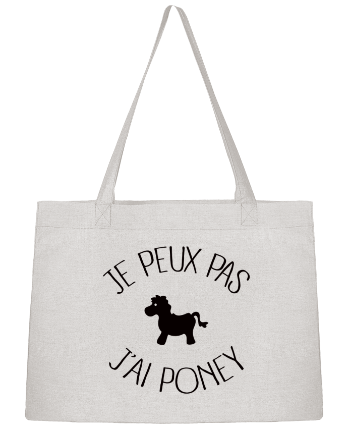 Shopping tote bag Stanley Stella Je peux pas j'ai poney by Freeyourshirt.com