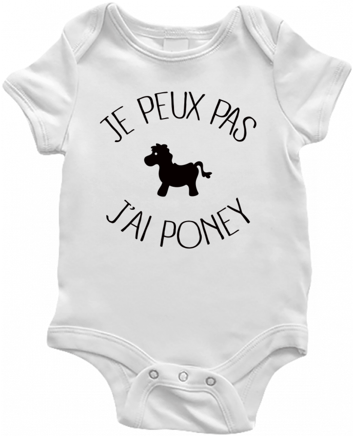 Baby Body Je peux pas j'ai poney by Freeyourshirt.com