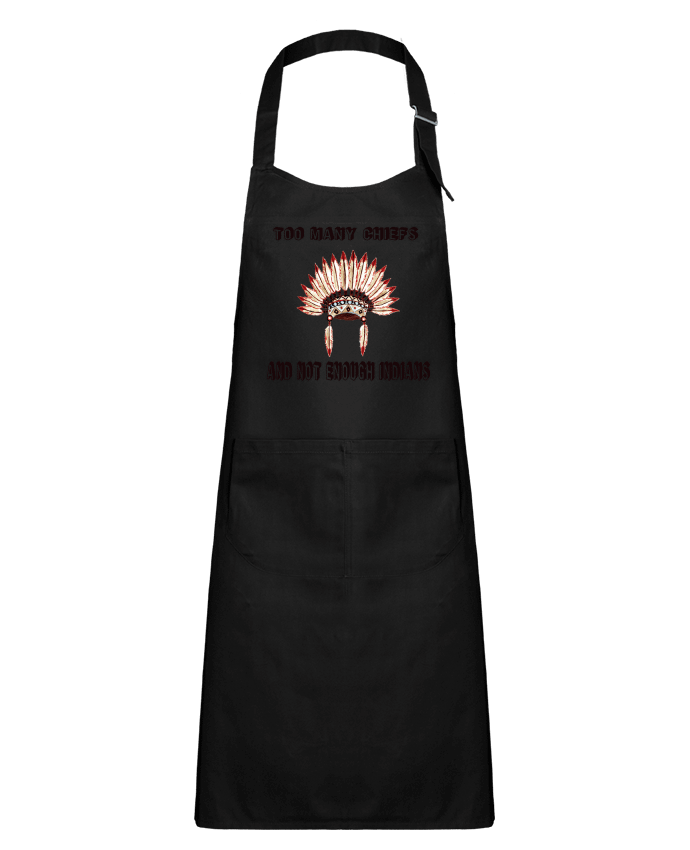 Kids chef pocket apron Too many chiefs and not enough indians by Les Caprices de Filles