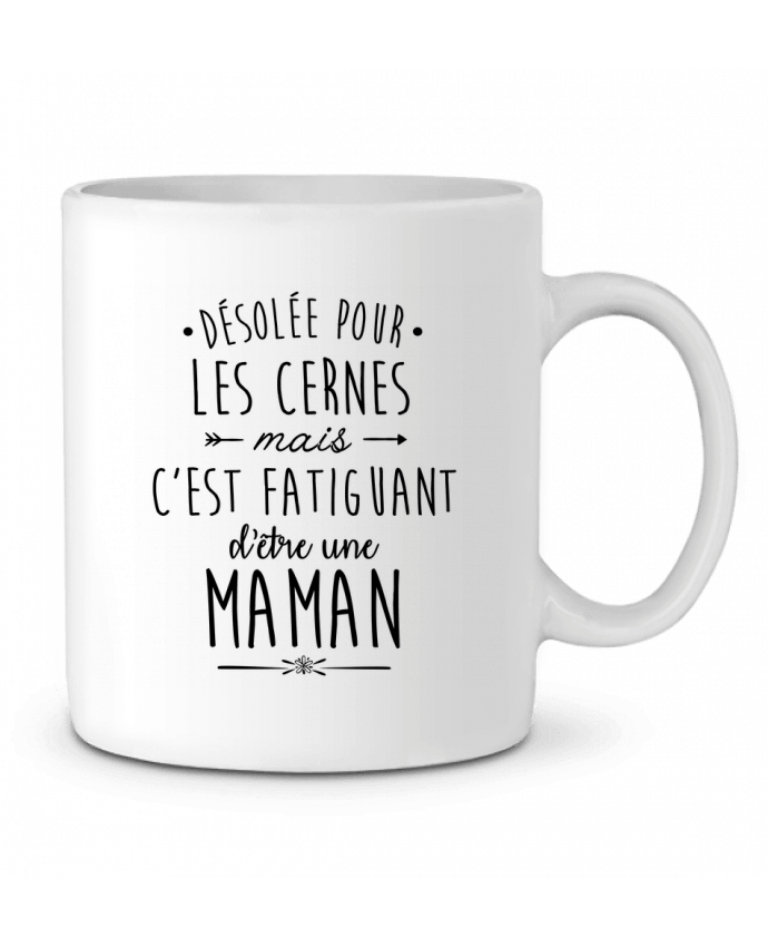 Ceramic Mug C'est fatiguant d'être une maman by LPMDL