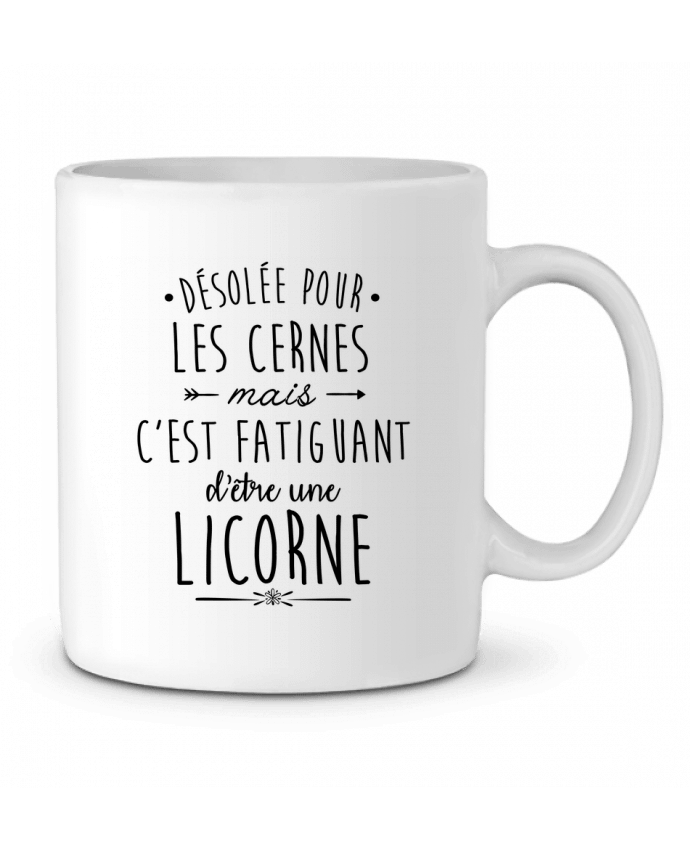 Ceramic Mug Fatiguant d'être une licorne by LPMDL