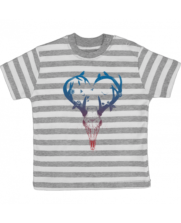 T-shirt baby with stripes Never ending love by Balàzs Solti