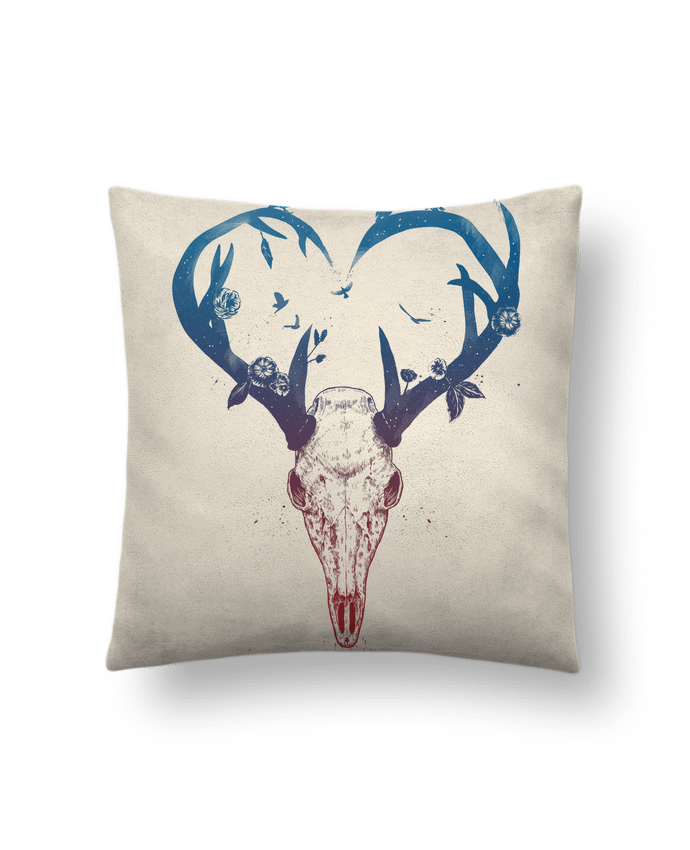 Cushion suede touch 45 x 45 cm Never ending love by Balàzs Solti