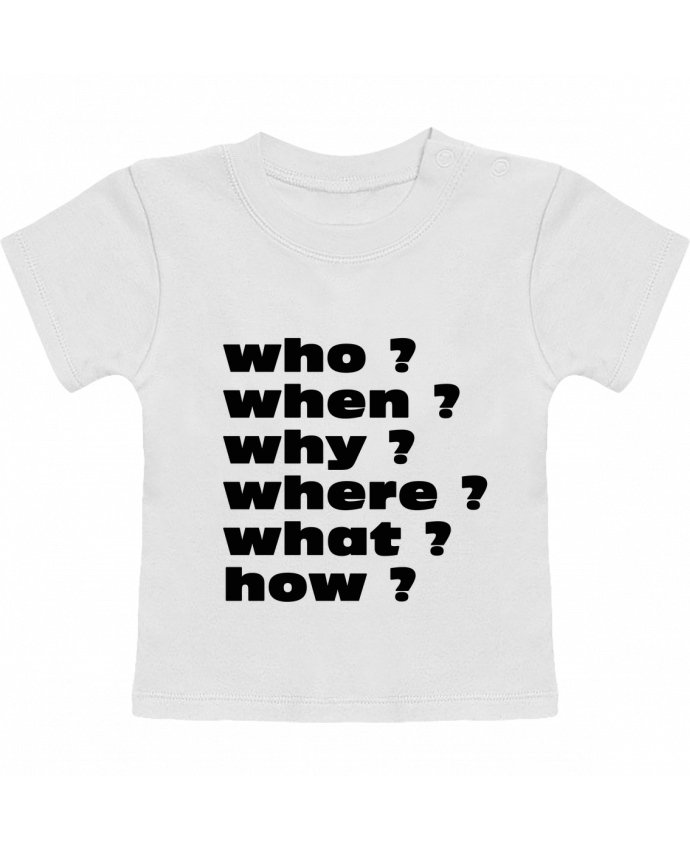 T-Shirt Baby Short Sleeve Questions manches courtes du designer Les Caprices de Filles