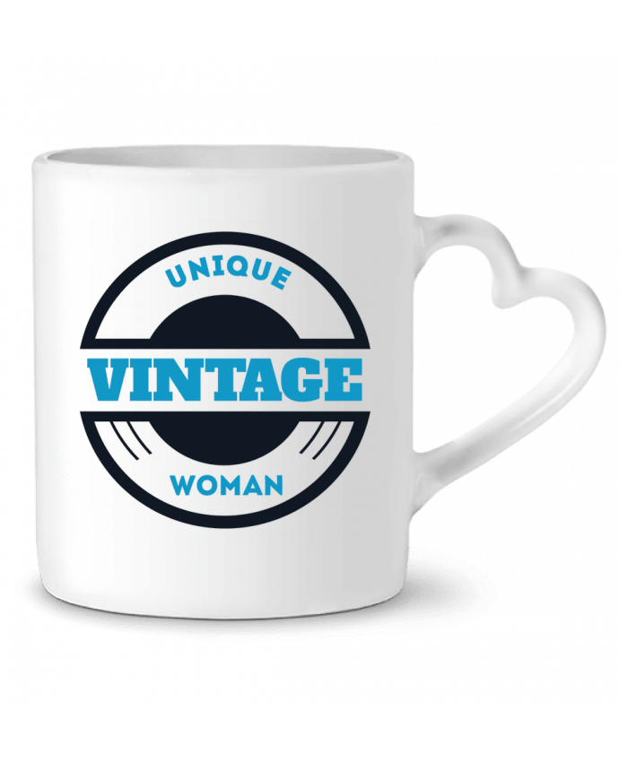 Mug Heart Unique vintage woman by Les Caprices de Filles