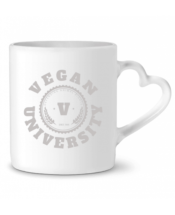 Mug coeur Vegan University par Les Caprices de Filles