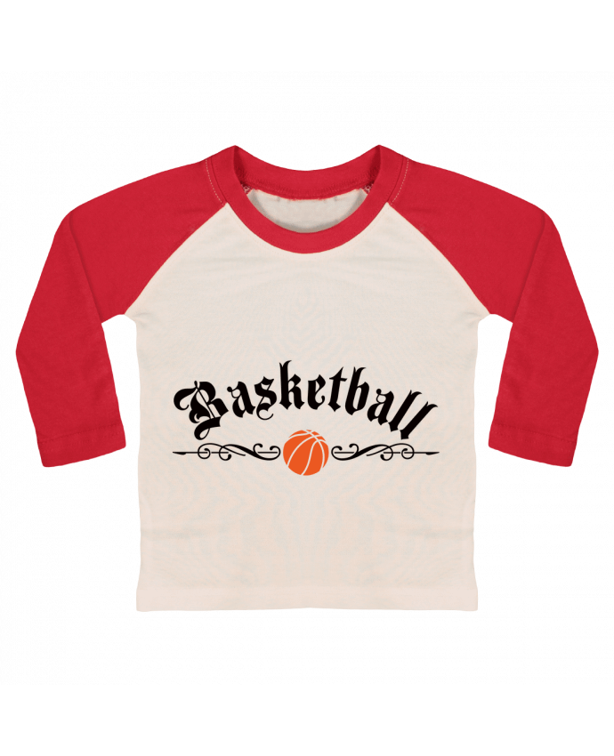 Camiseta Bebé Béisbol Manga Larga Basketball por Freeyourshirt.com