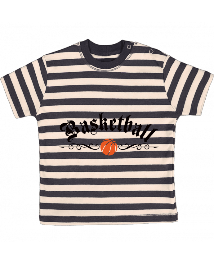 T-shirt baby with stripes Basketball by Freeyourshirt.com