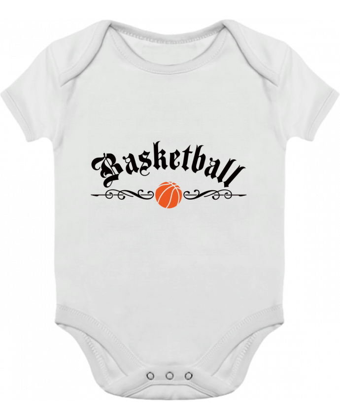 Body bébé manches contrastées Basketball par Freeyourshirt.com