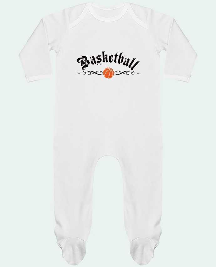 Baby Sleeper long sleeves Contrast Basketball by Freeyourshirt.com