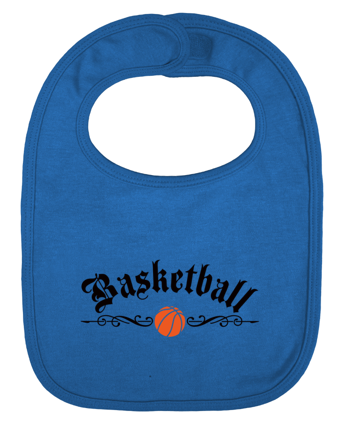 Baby Bib plain and contrast Basketball by Freeyourshirt.com