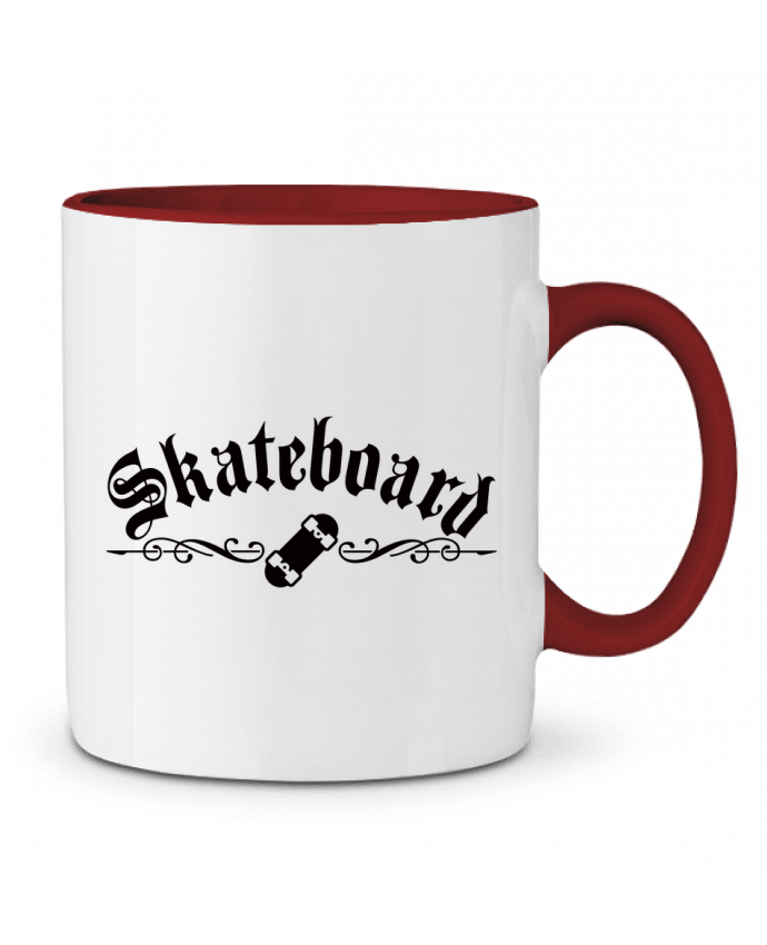 Two-tone Ceramic Mug Skateboard Freeyourshirt.com