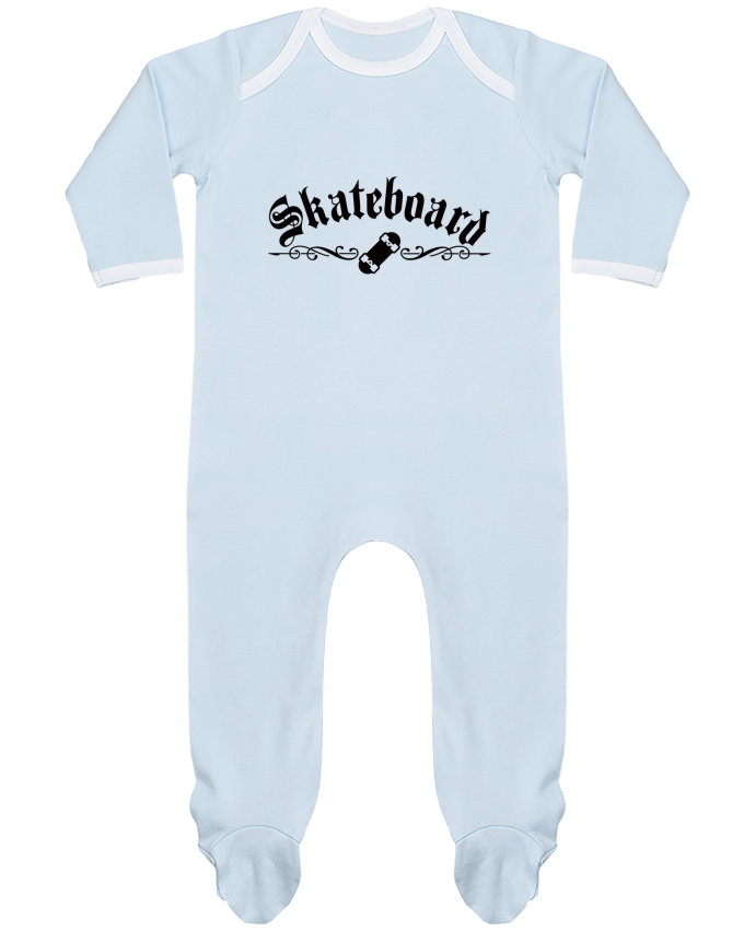 Baby Sleeper long sleeves Contrast Skateboard by Freeyourshirt.com