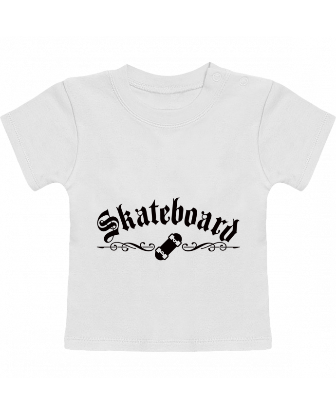 T-shirt bébé Skateboard manches courtes du designer Freeyourshirt.com