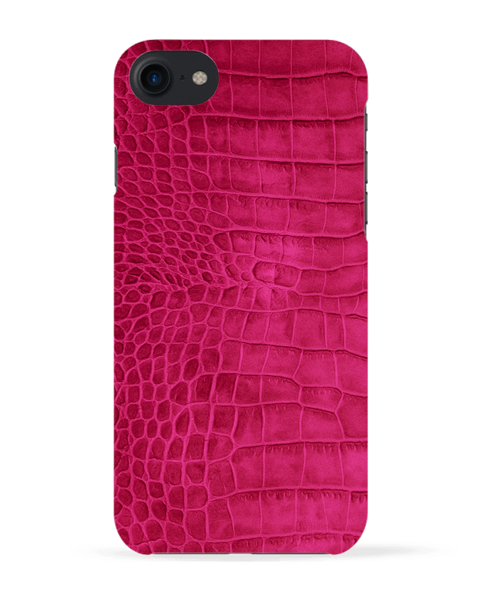Case 3D iPhone 7 Croco (cerise) de Les Caprices de Filles