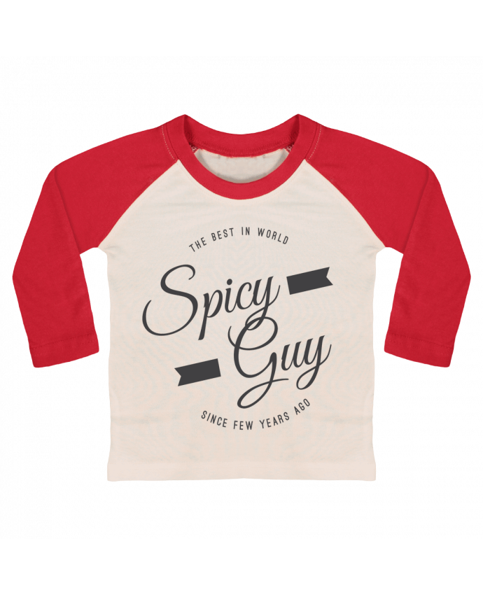 T-shirt baby Baseball long sleeve Spicy guy by Les Caprices de Filles
