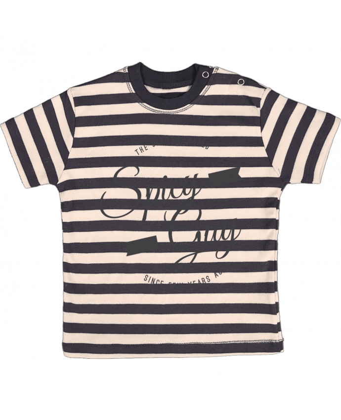 T-shirt baby with stripes Spicy guy by Les Caprices de Filles