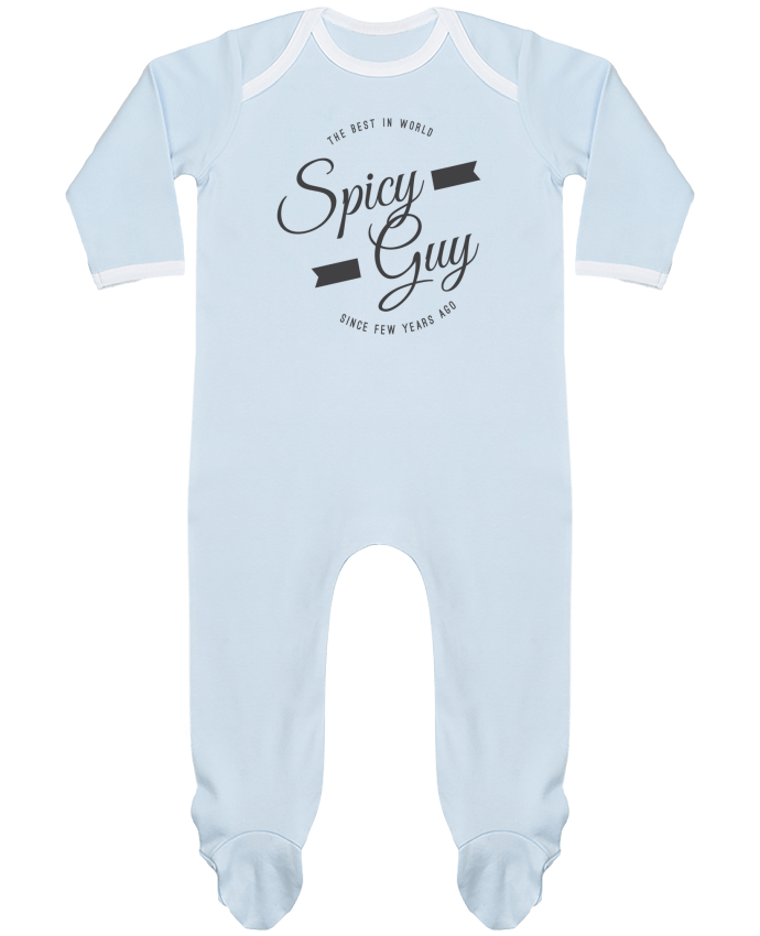 Baby Sleeper long sleeves Contrast Spicy guy by Les Caprices de Filles