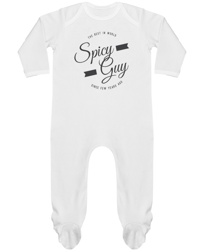 Baby Sleeper long sleeves Contrast Spicy guy by Les Caprices de Filles