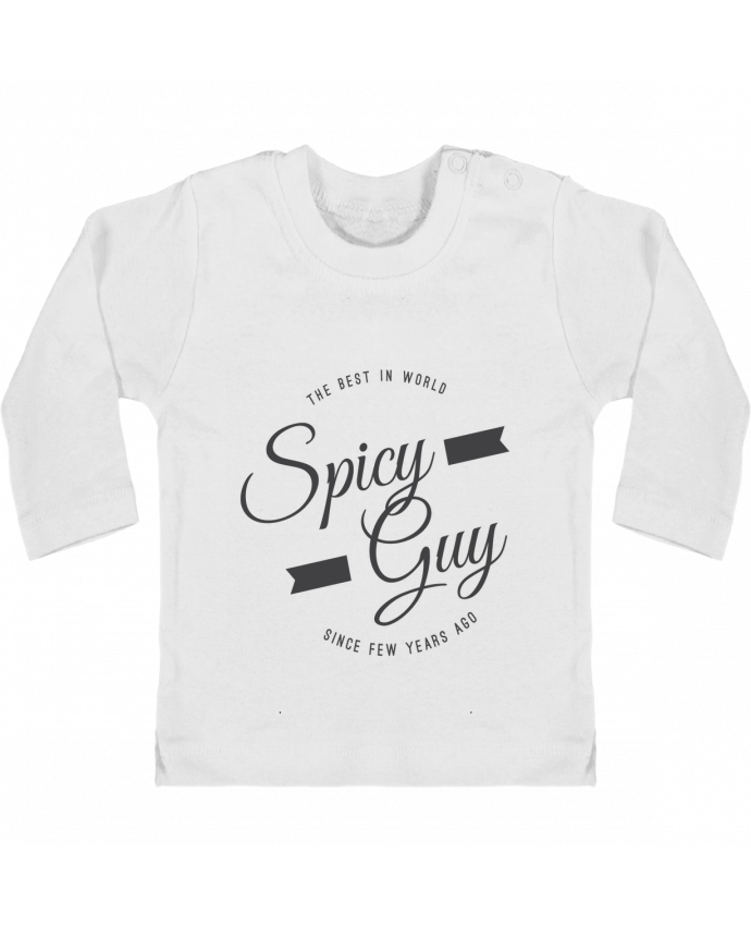 Camiseta Bebé Manga Larga con Botones  Spicy guy manches longues du designer Les Caprices de Filles