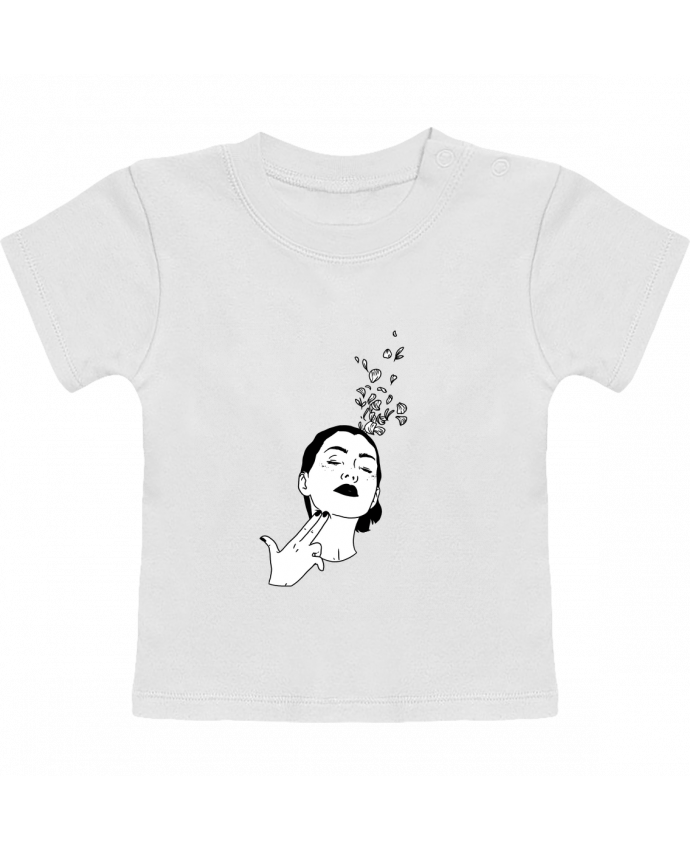 T-shirt bébé Flower suicide manches courtes du designer tattooanshort
