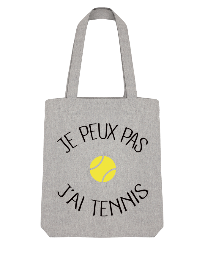 Tote Bag Stanley Stella Je peux pas j'ai Tennis par Freeyourshirt.com 