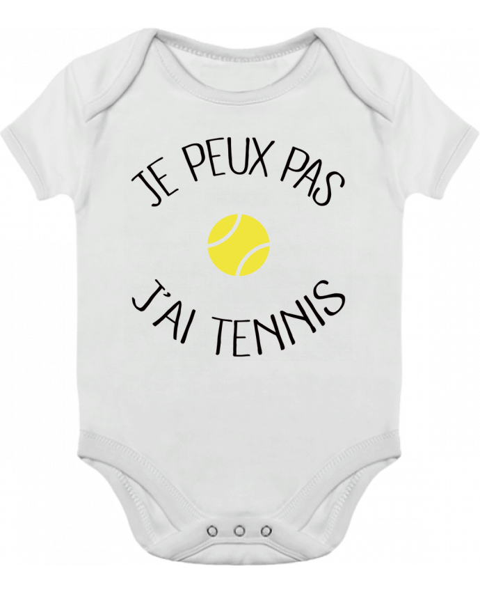 Baby Body Contrast Je peux pas j'ai Tennis by Freeyourshirt.com