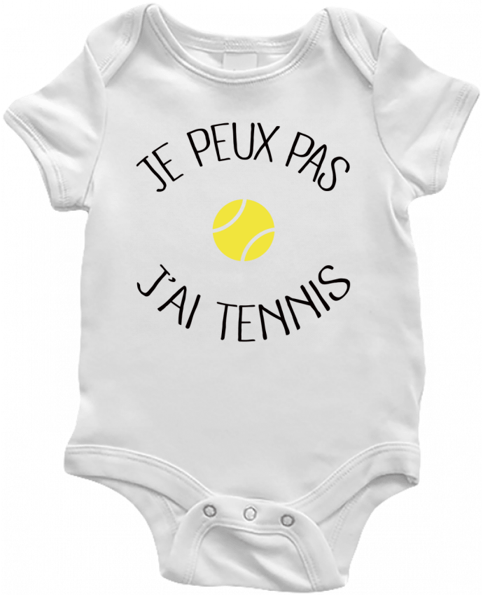 Body Bebé Je peux pas j'ai Tennis por Freeyourshirt.com
