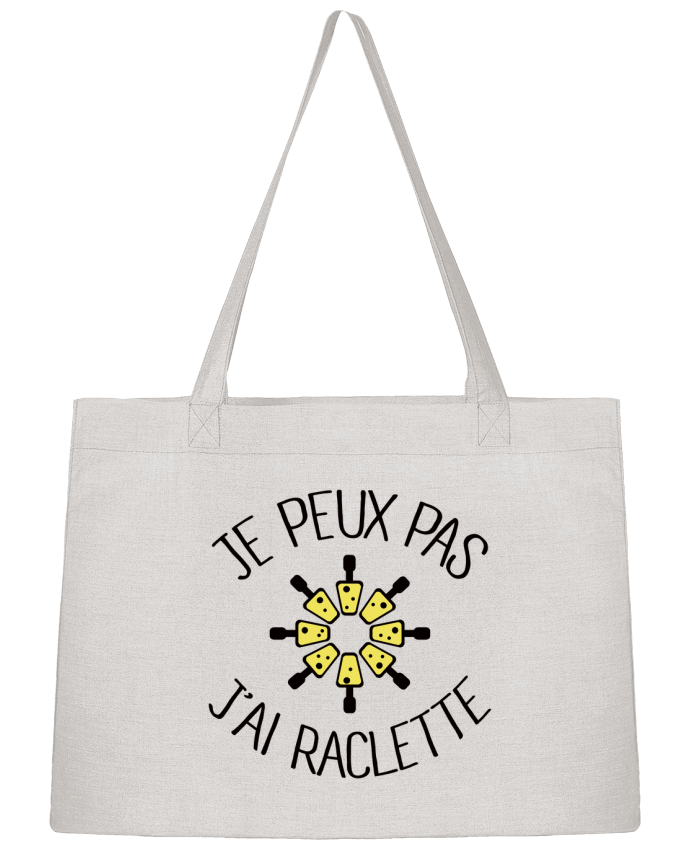 Shopping tote bag Stanley Stella Je peux pas j'ai Raclette by Freeyourshirt.com