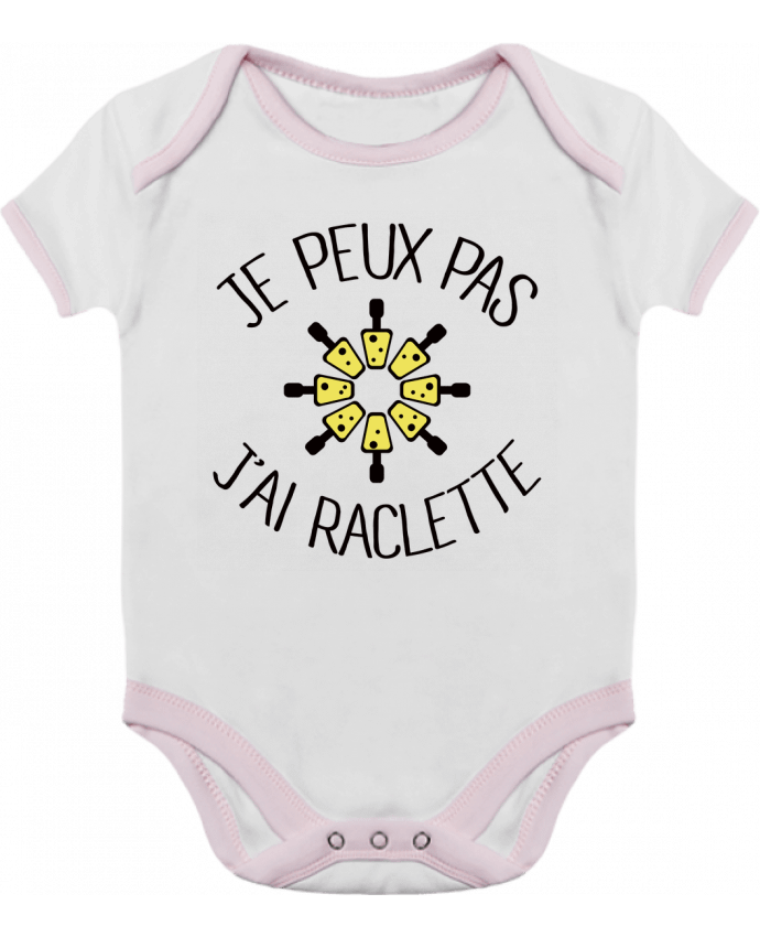 Body Bebé Contraste Je peux pas j'ai Raclette por Freeyourshirt.com