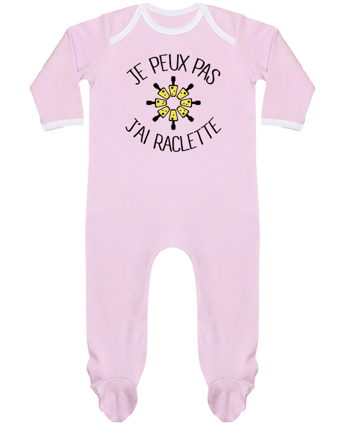 Body Pyjama Bébé Je peux pas j'ai Raclette par Freeyourshirt.com