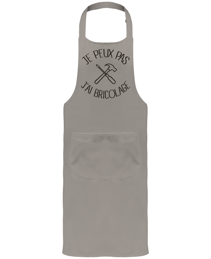 Tablier avec poches Je peux pas j'ai Bricolage par Freeyourshirt.com