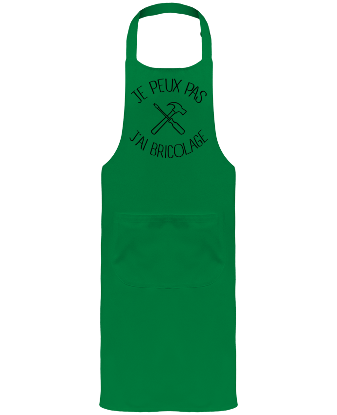 Garden or Sommelier Apron with Pocket Je peux pas j'ai Bricolage by Freeyourshirt.com