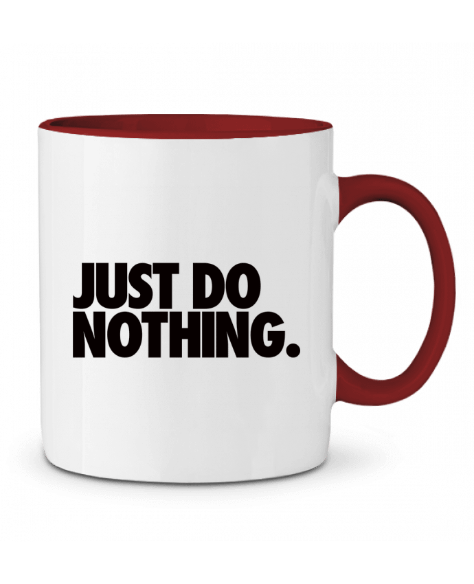 Mug bicolore Just Do Nothing Freeyourshirt.com