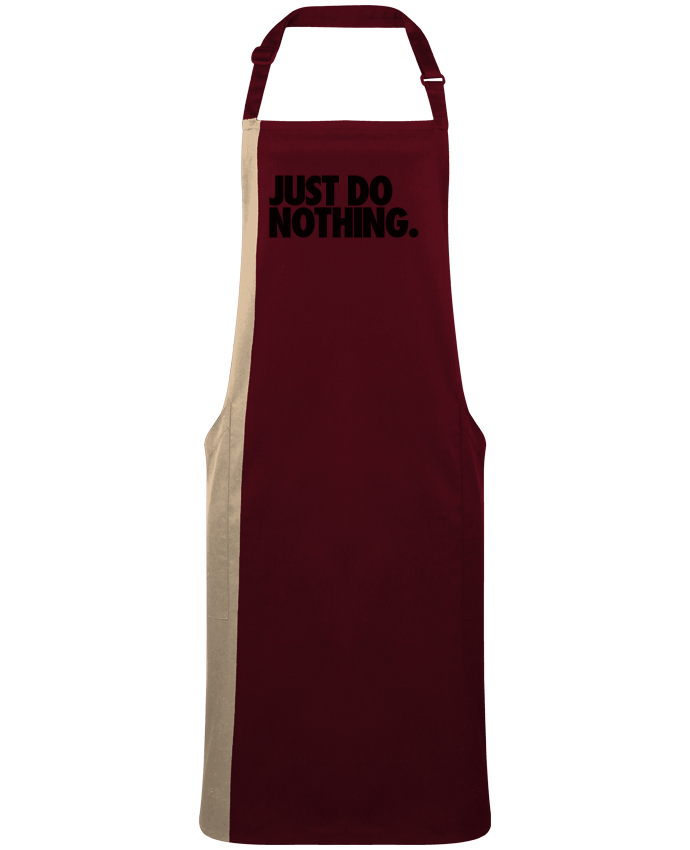 Tablier bicolore Just Do Nothing par  Freeyourshirt.com
