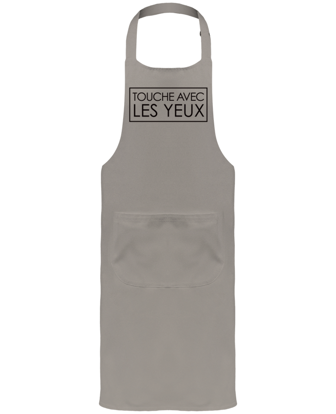 Tablier avec poches Touche avec les yeux par Freeyourshirt.com
