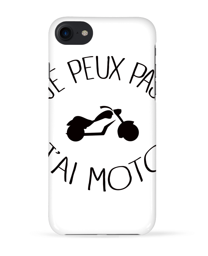 Case 3D iPhone 7 Je Peux Pas J'ai Moto de Freeyourshirt.com
