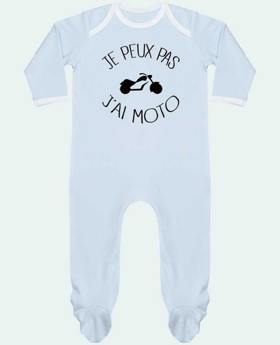 Body Pyjama Bébé Je Peux Pas J'ai Moto par Freeyourshirt.com