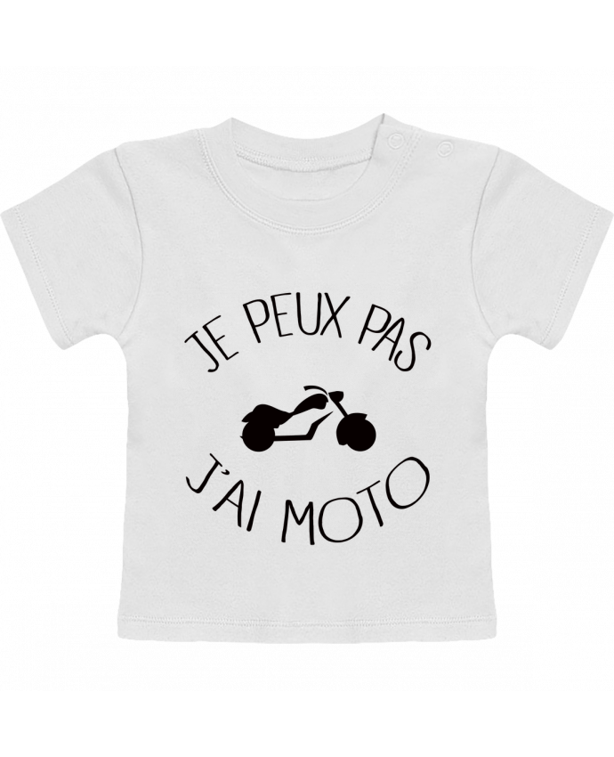 T-shirt bébé Je Peux Pas J'ai Moto manches courtes du designer Freeyourshirt.com