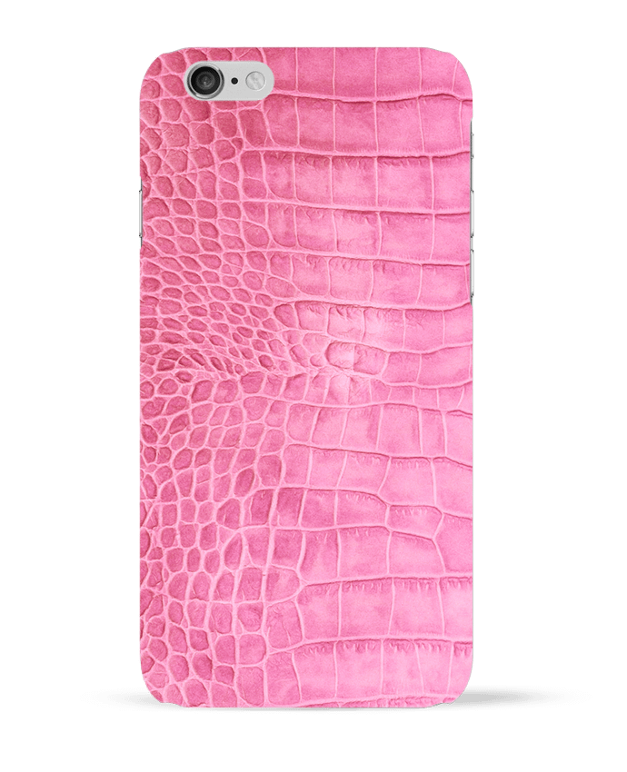 Coque iPhone 6 Cuir croco rose par Les Caprices de Filles