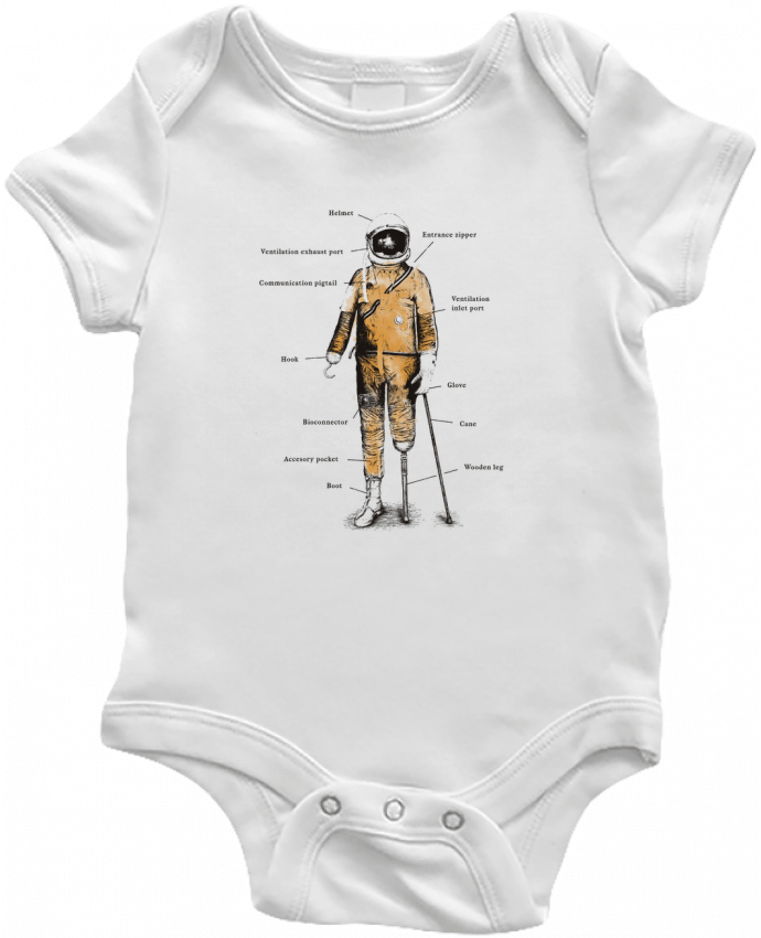 Body bébé Astropirate with text par Florent Bodart
